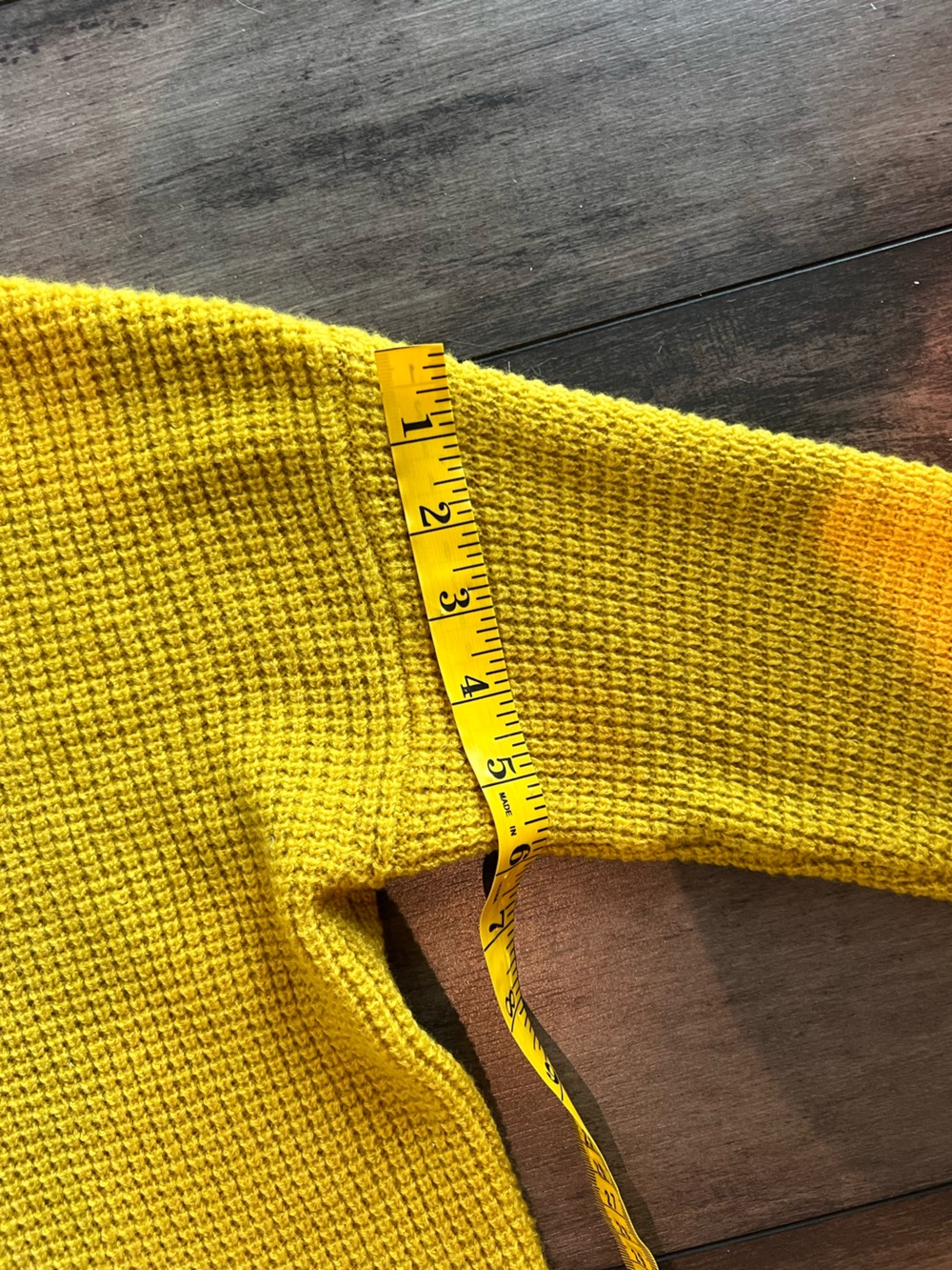 ARITZIA Wilfred Free Isabelli Sweater Mustard Crewneck 100% Wool Womenâs medium - Picture 8 of 9